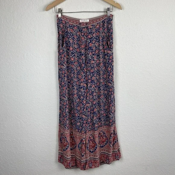 SPELL & THE GYPSY JASMINE PALAZZO PANTS – SIZE M - BOHO FLORAL WIDE LEG FESTIVAL - Picture 4 of 10